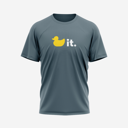 New! Unisex Duck It Logo Shirt - Slate