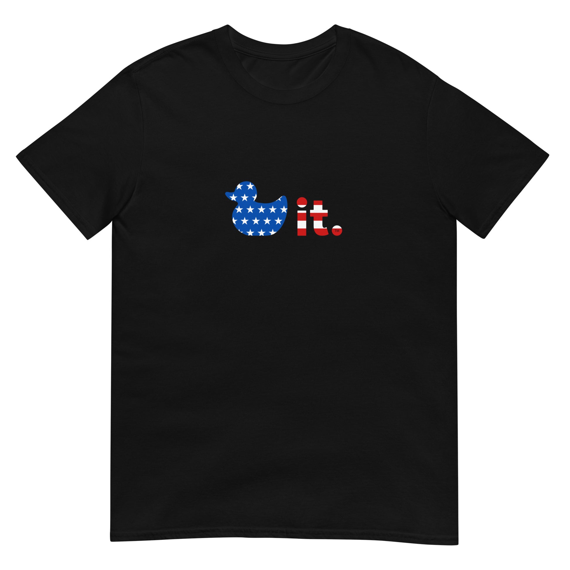 Duck it logo shirt stars and stripes