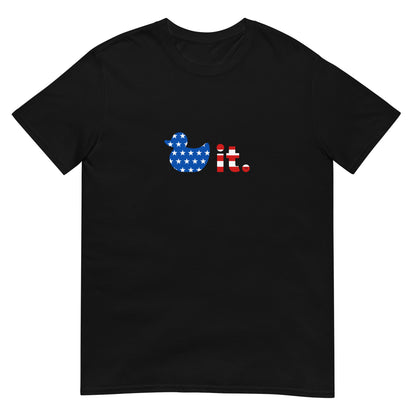 Duck it logo shirt stars and stripes