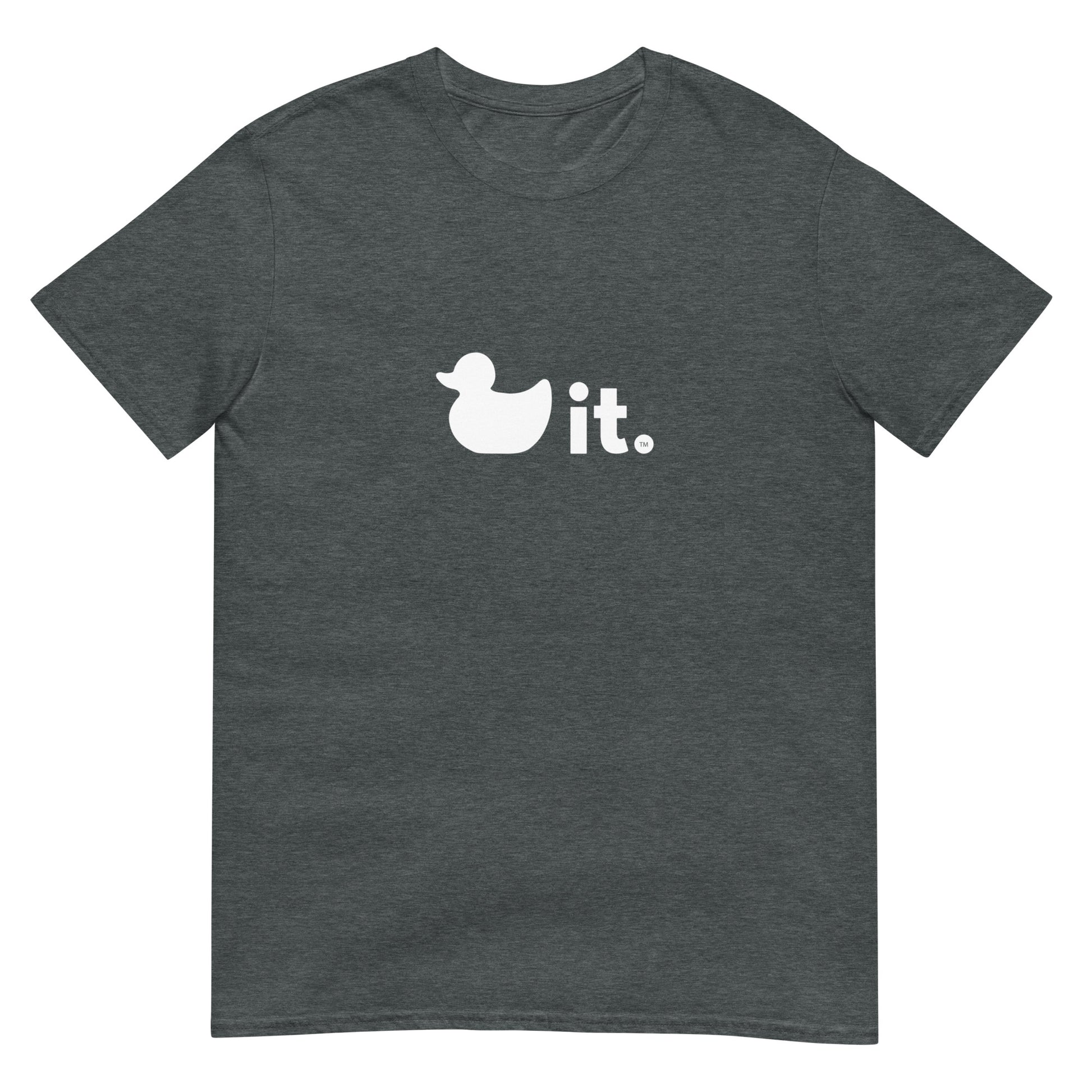 Duck it logo shirt heather gray